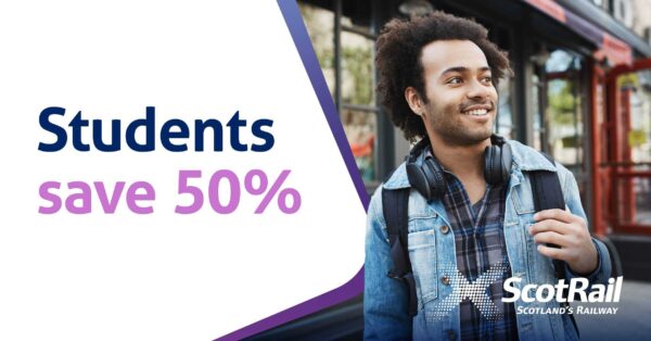 Find out about the ScotRail Student 50% Spring Discount Offer