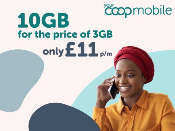 SIM only offer at Your Co-op Mobile