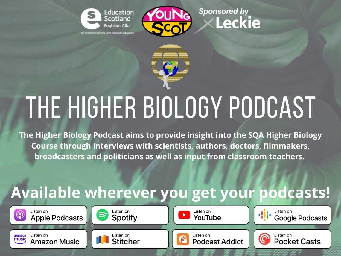 Listen to the Higher Biology Podcast 2024