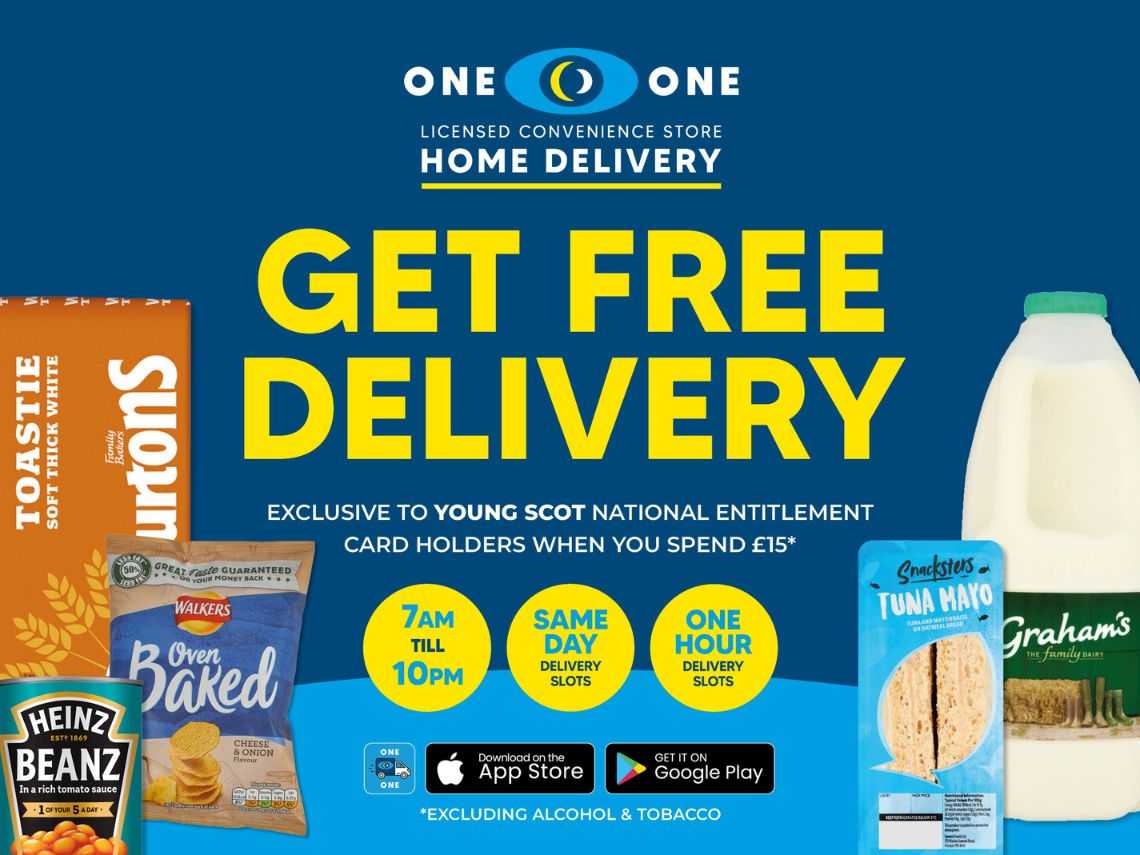 Free Delivery When You Spend £15 Online at One O One Convenience Stores