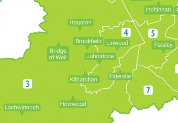 Renfrewshire Local Partnership Areas