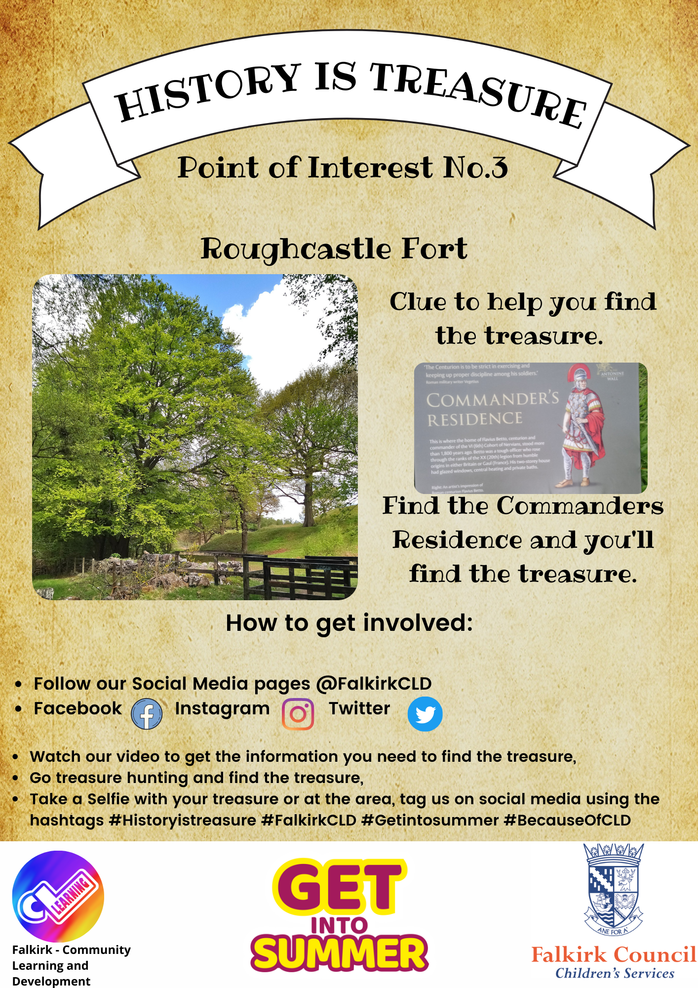 History is Treasure Point of Interest no 3. Roughcastle Fort