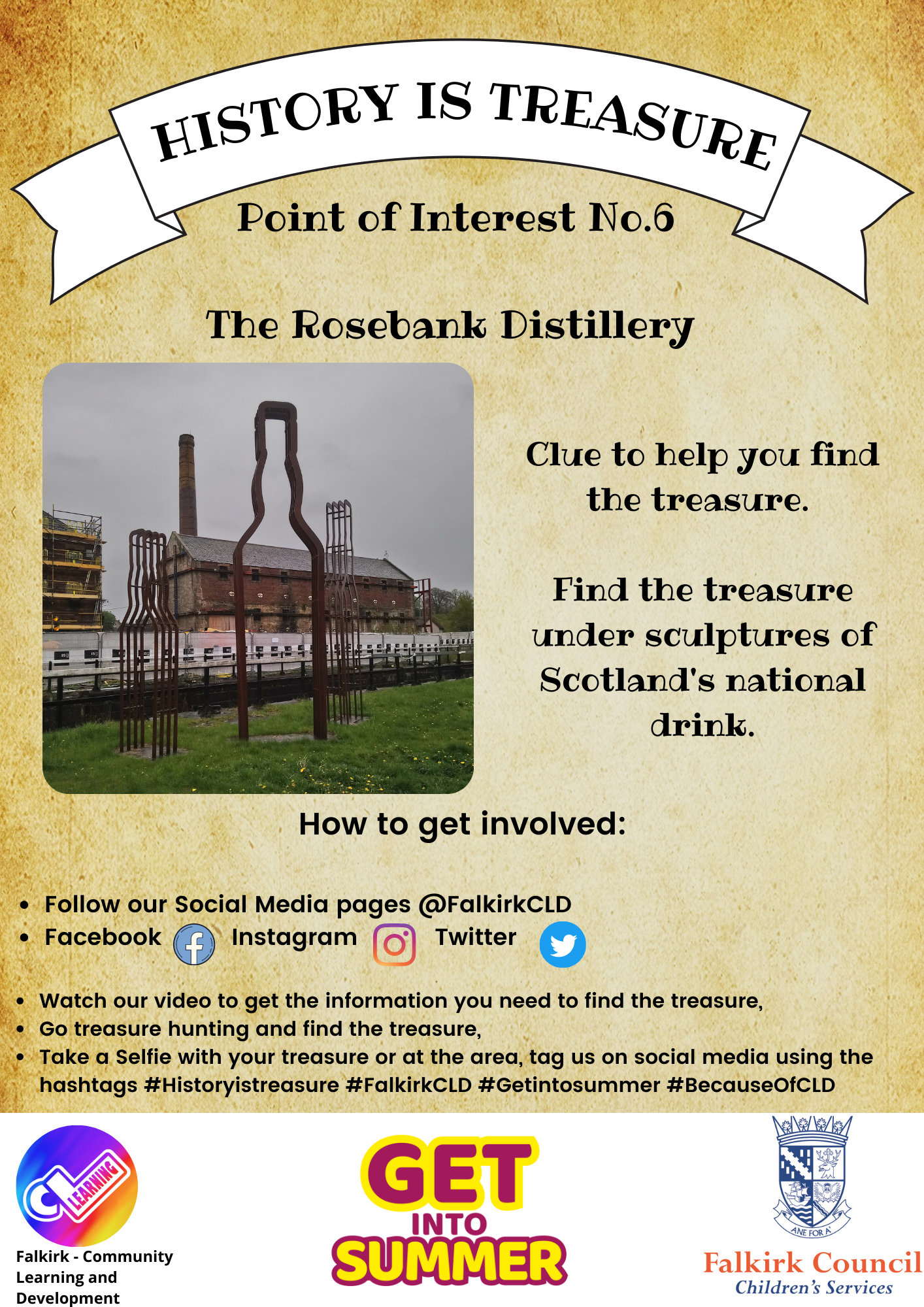 History is Treasure Point of Interest No 6 The Rosebank Distillery