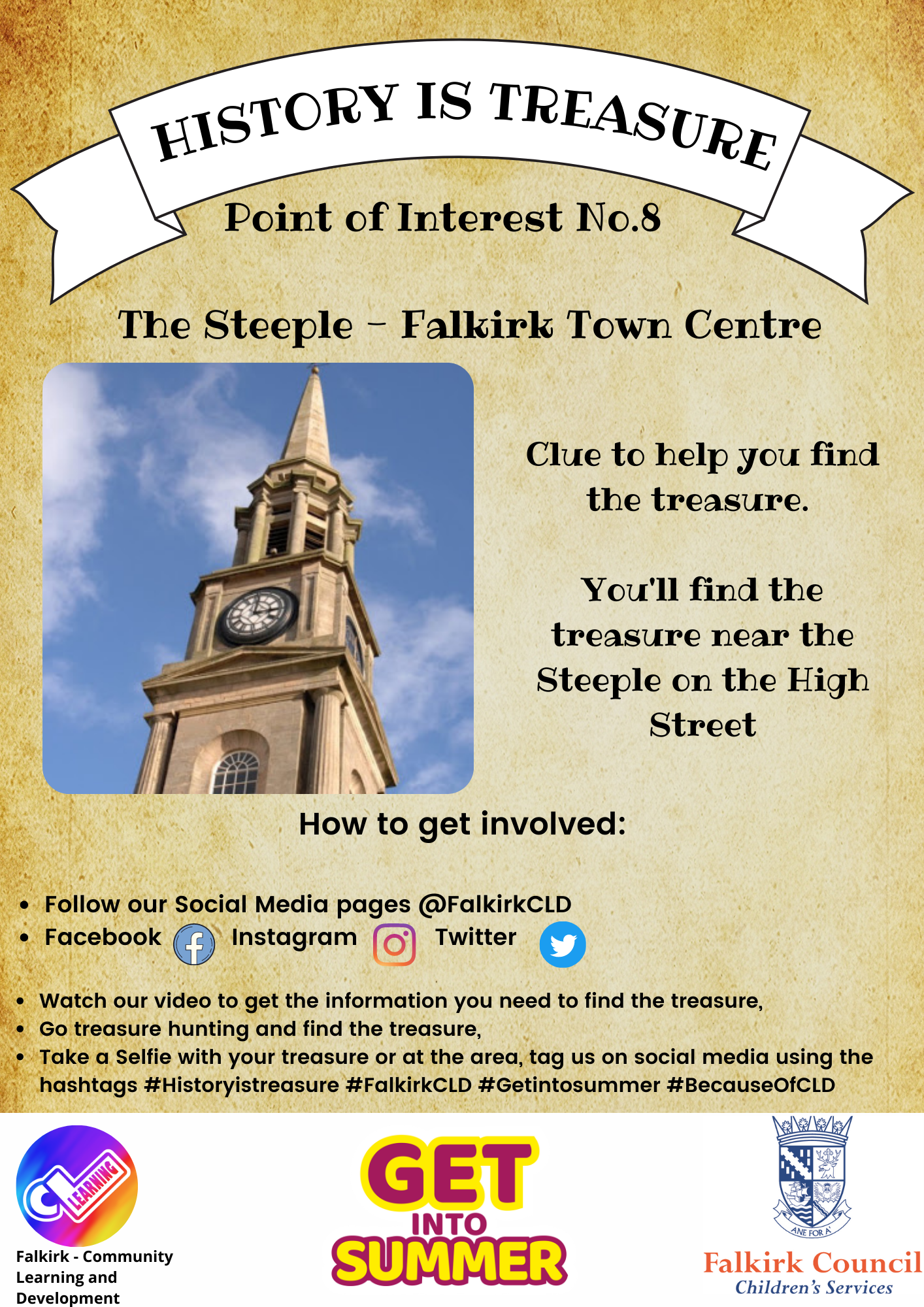 History is Treasure Point of Interest no 8 The Steeple