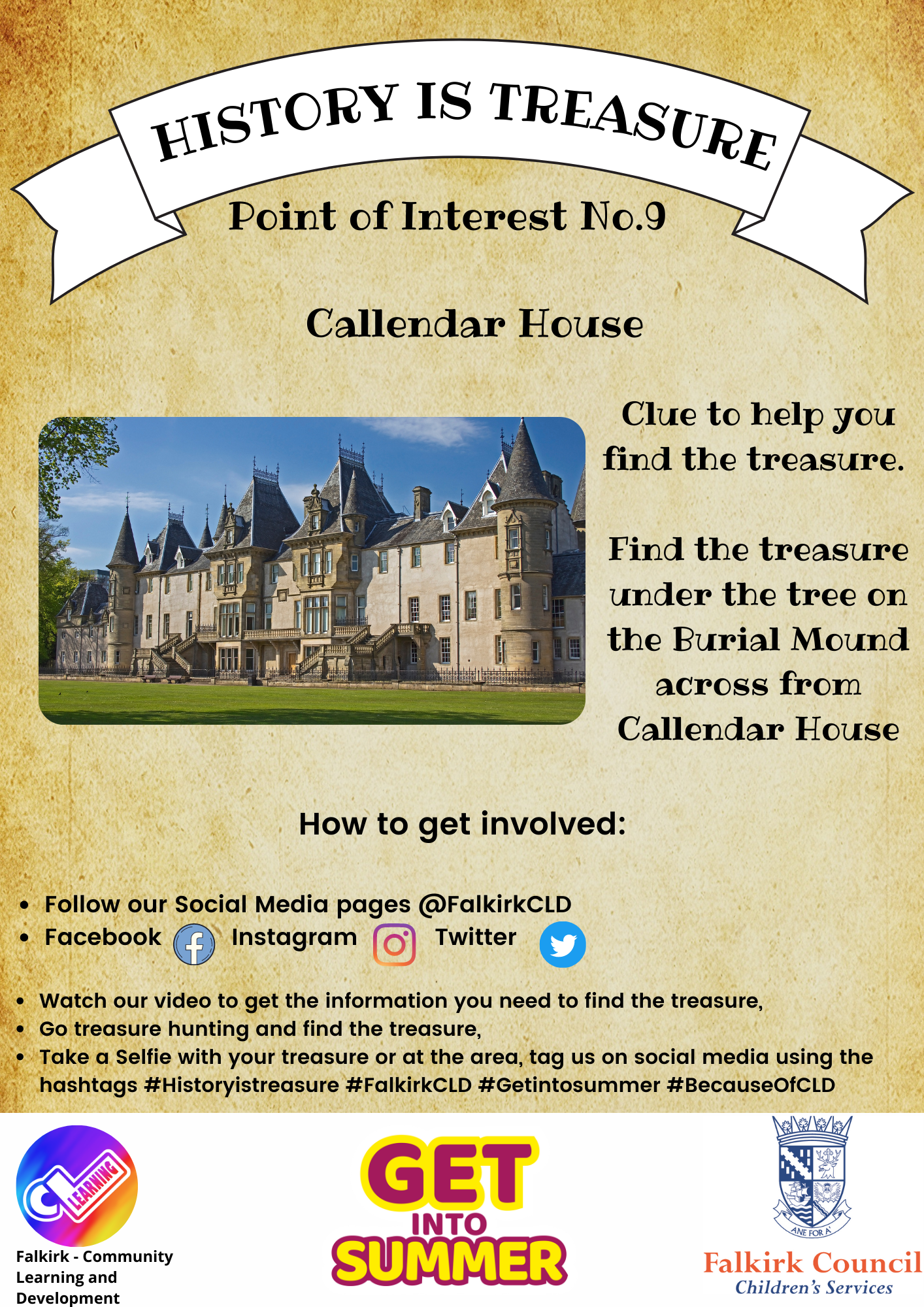 History is Treasure Point of Interest No 9 Callendar House