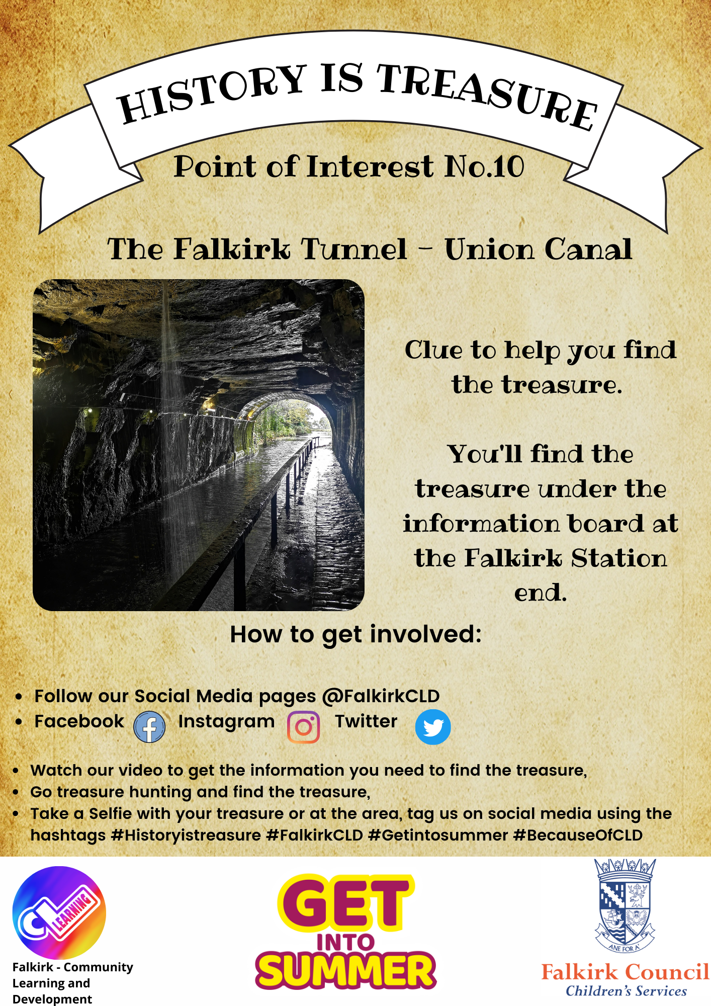 History is Treasure Pint of Interest no 10 The Falkirk Tunnel