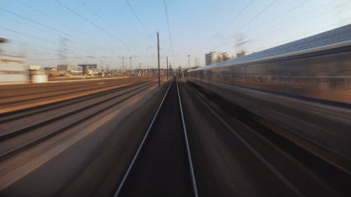 Train travel GIF