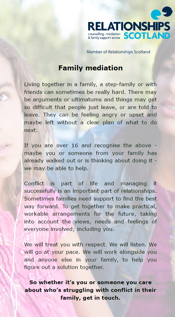 Family mediation leaflet 1