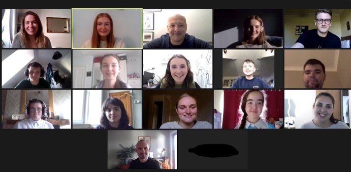 a zoom screenshot of all the attendees to the online workshop