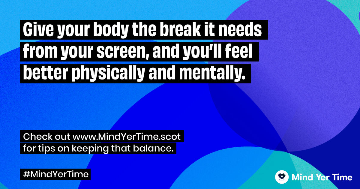 Give your body the break it needs from your screen and you'll feel better physically and mentally 