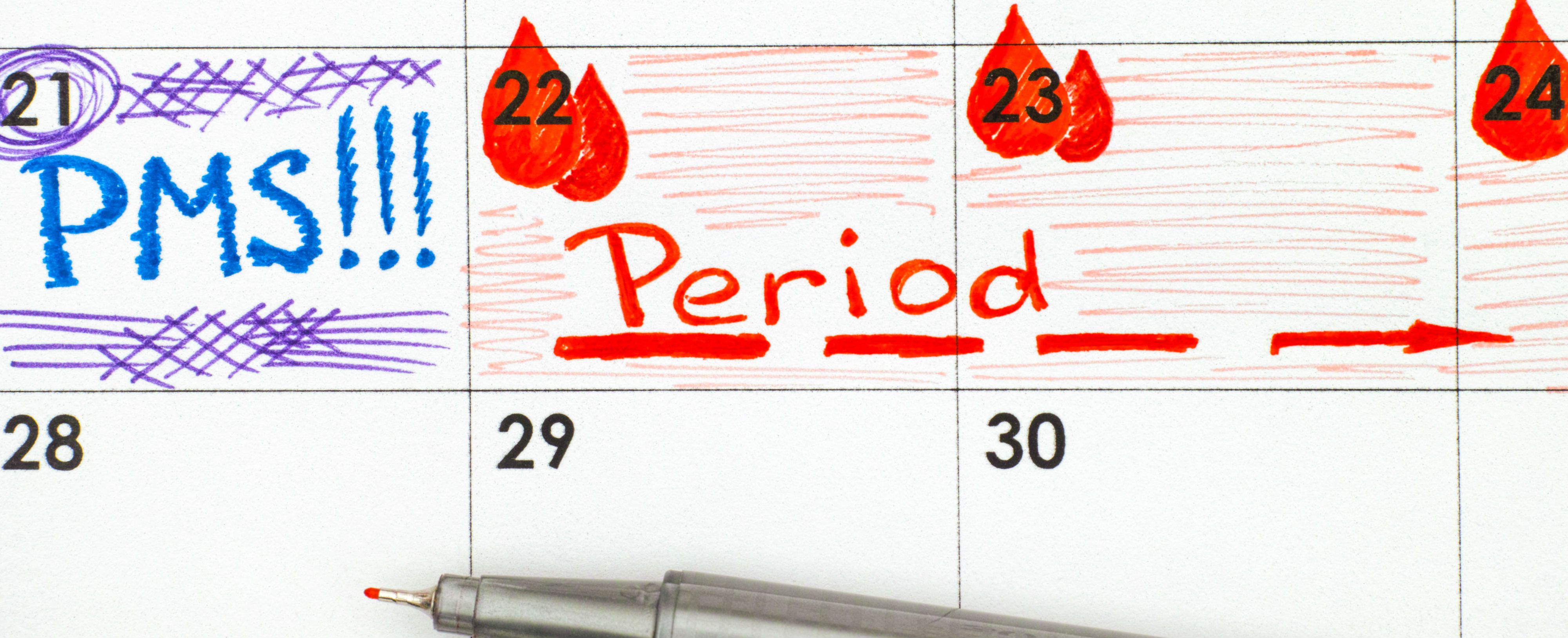 Periods calendar image
