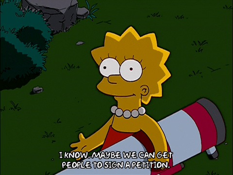 Lisa Simpson from The Simpsons Petition GIF