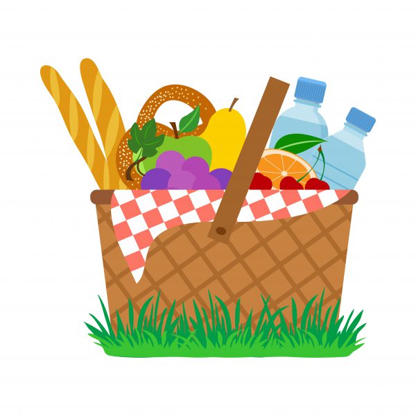 illustrated picnic basket